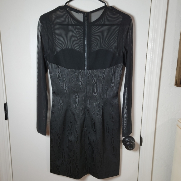 Alice + Olivia Takako Mesh Mini Black Dress | Alice + Olivia Dress | Size 6 - Picture 8 of 11